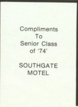 Southgate Motel - Old Yeabook Ad (newer photo)